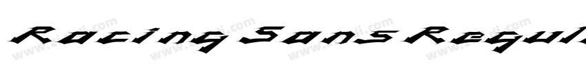 Racing Sans Regular字体转换